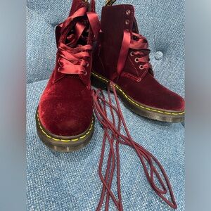 Dr.Martenes women velvet ankle boots